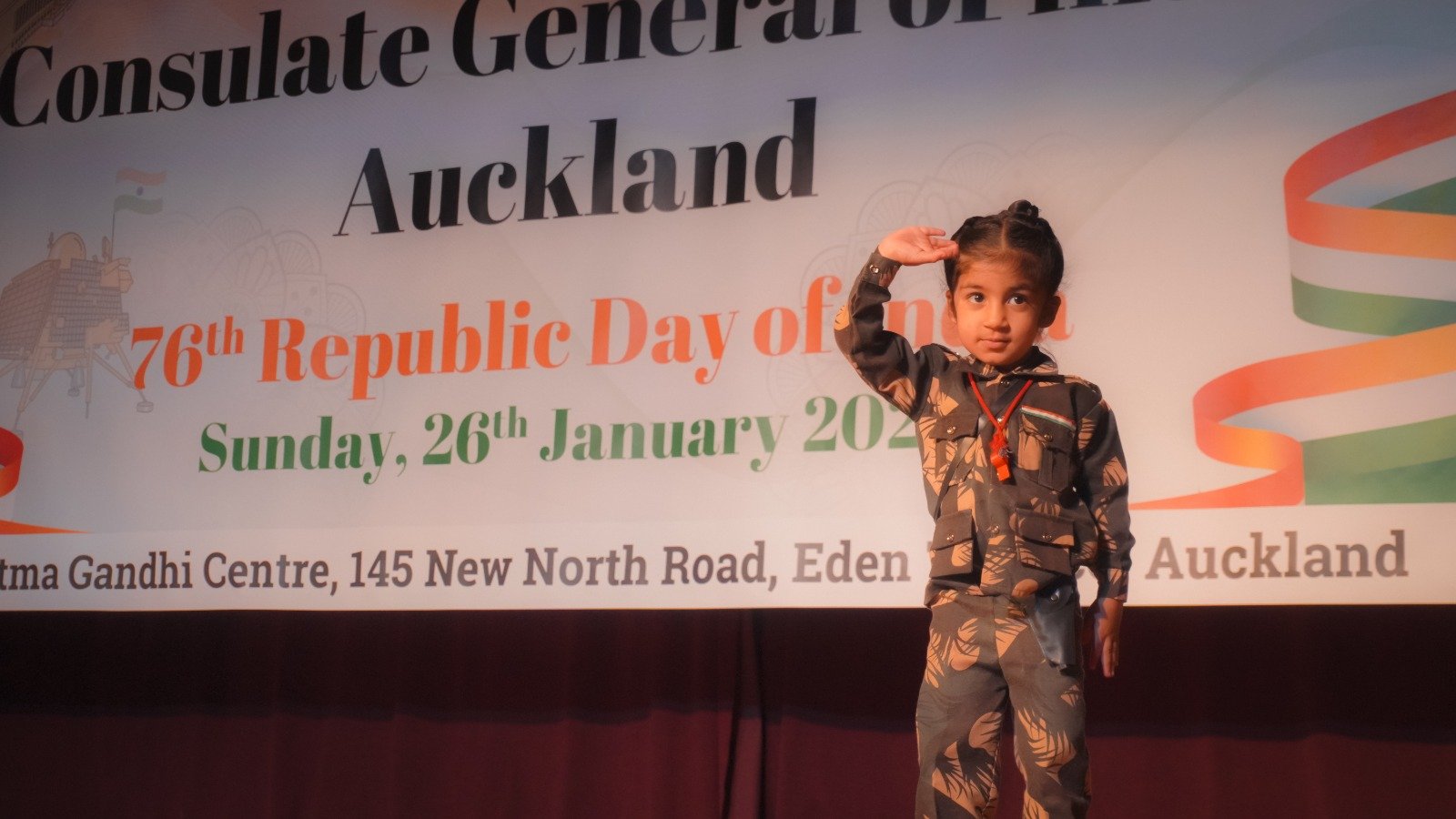 Celebration of 76th Republic Day of India at Consulate General of India, Auckland on Sunday, 26th January 2025